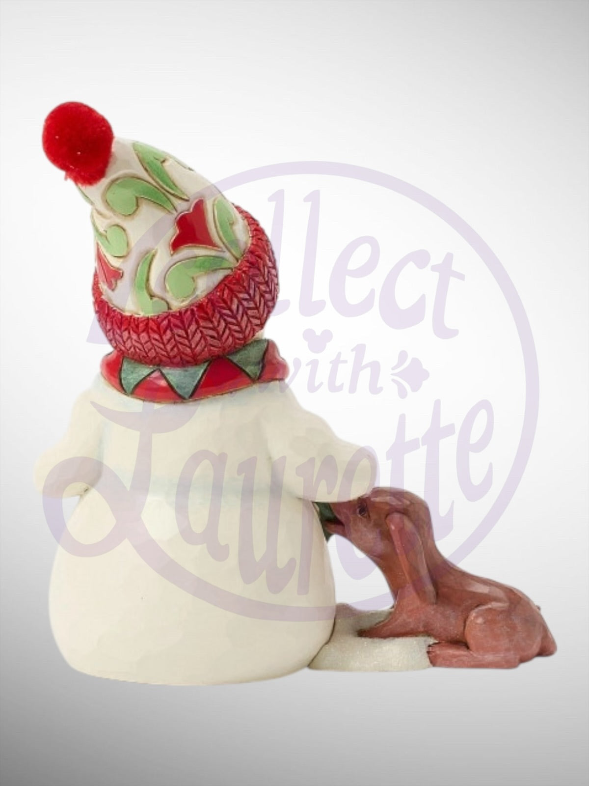 Jim Shore Heartwood Creek - Up to Snow Good Snowman Dog Pint Sized Figurine